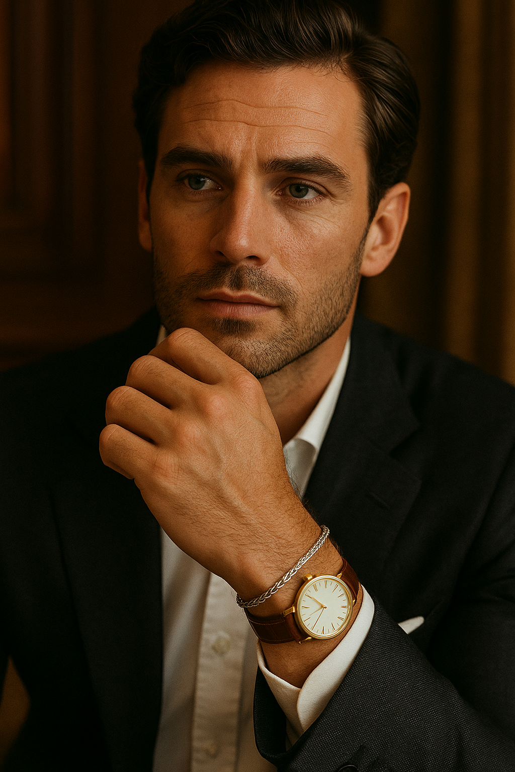 Elegante Handgemaakte Touwarmband Zilverkleurig 3mm