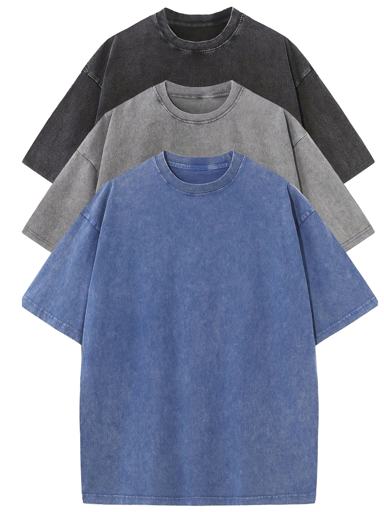Ballin Drip®| Essential Cotton Oversized Tee Set – 3-Pack