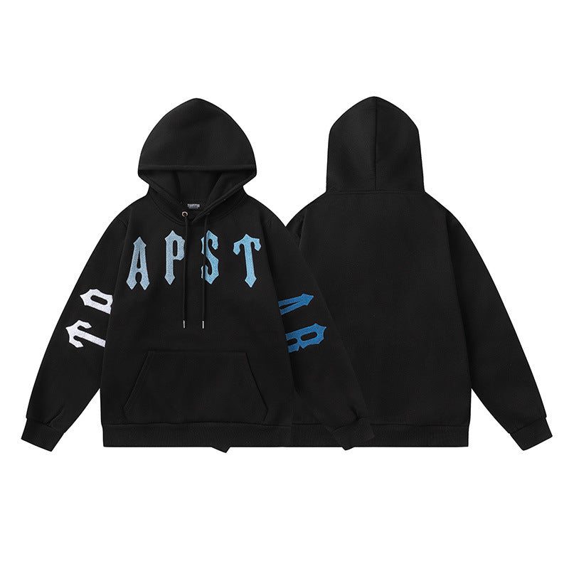 Ballin Drip® | Arch Chenille 2.0 Hoodie Black/Blue